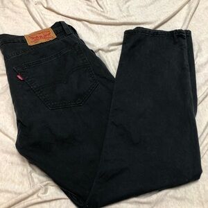 Levi’s 502 Black Straight Leg Pants Size 32x30 Lightweight Comfortable